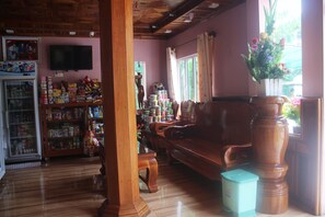 Lobby sitting area - L.A Hotel (Battambang)