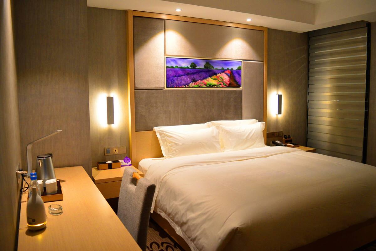 Habitación Deluxe doble | Minibar, escritorio, cortinas opacas y wifi gratis