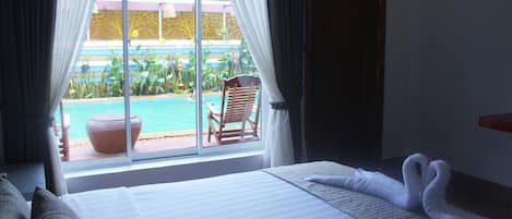 Double Room, Pool View | View from room