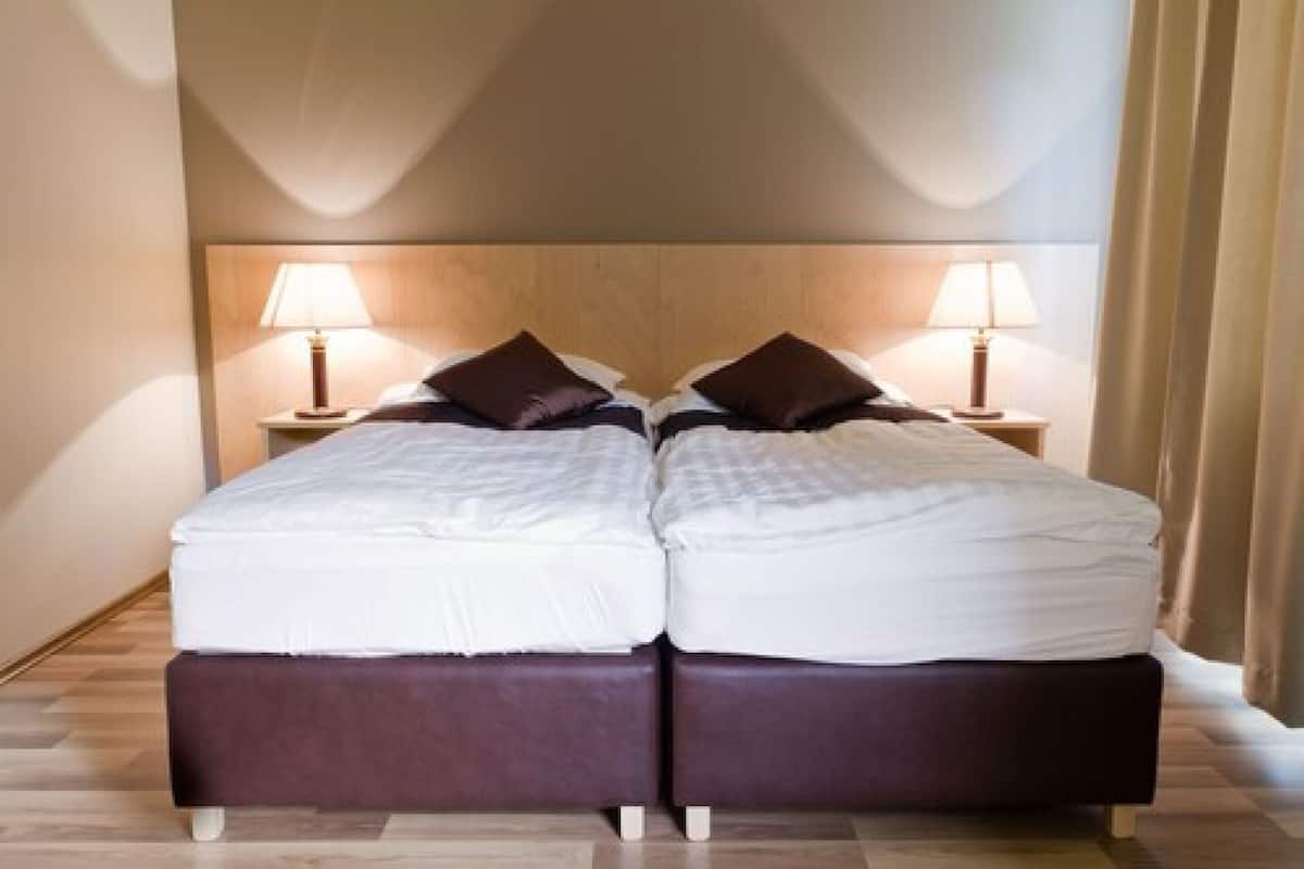 desk, blackout curtains, soundproofing, free cots/infant beds