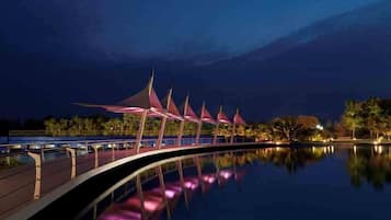 Outdoor wedding area