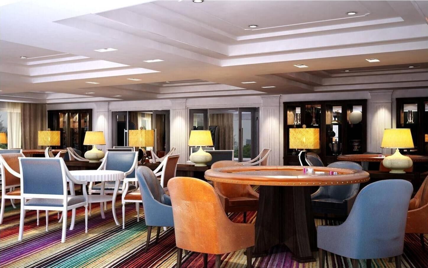 Breakfast, lunch, dinner served; international cuisine 