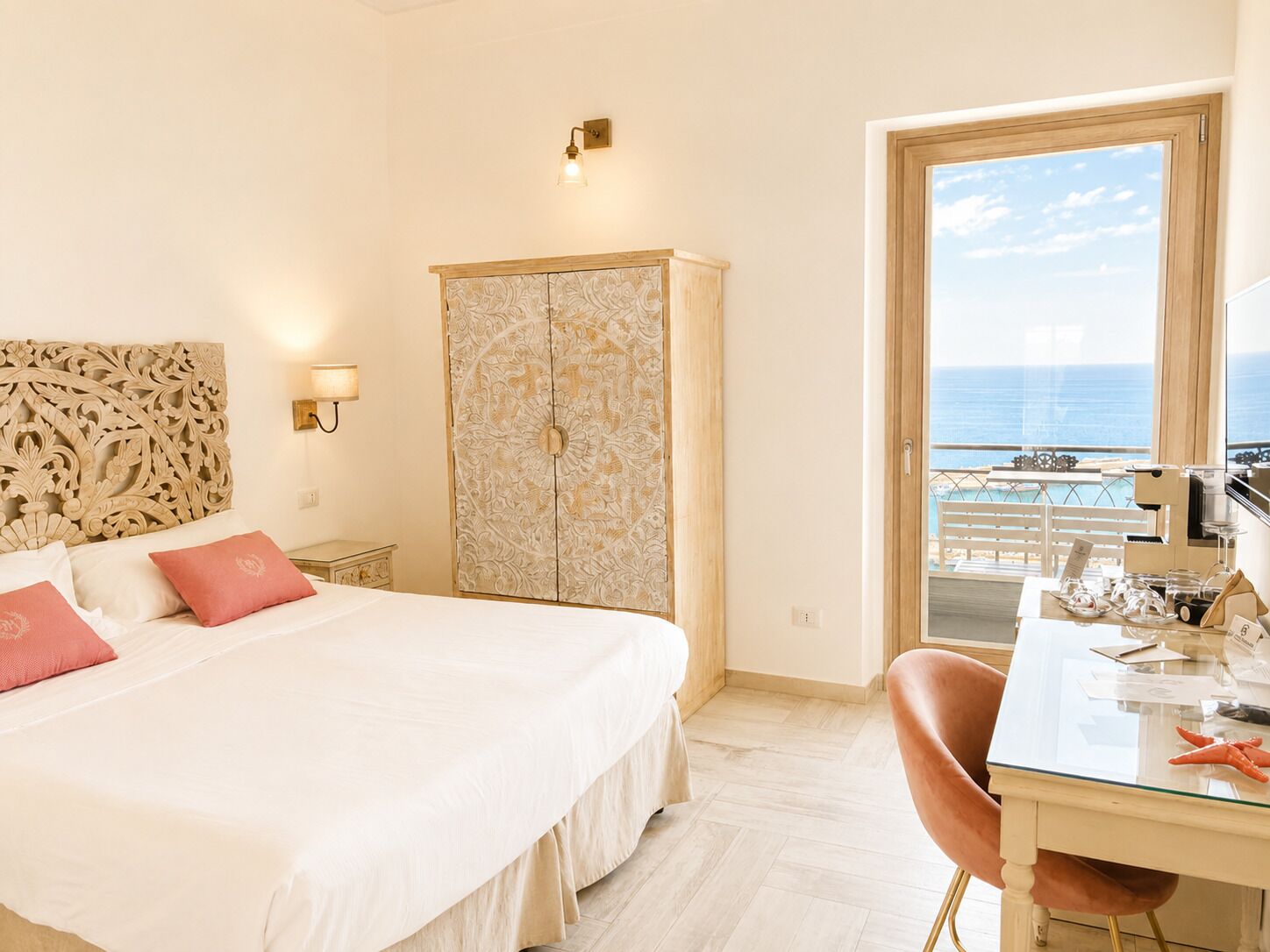 Deluxe-Doppelzimmer, 1 Schlafzimmer, Balkon, Meerblick