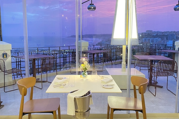 Mediterranean cuisine, ocean views