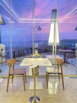 Mediterranean cuisine, ocean views 