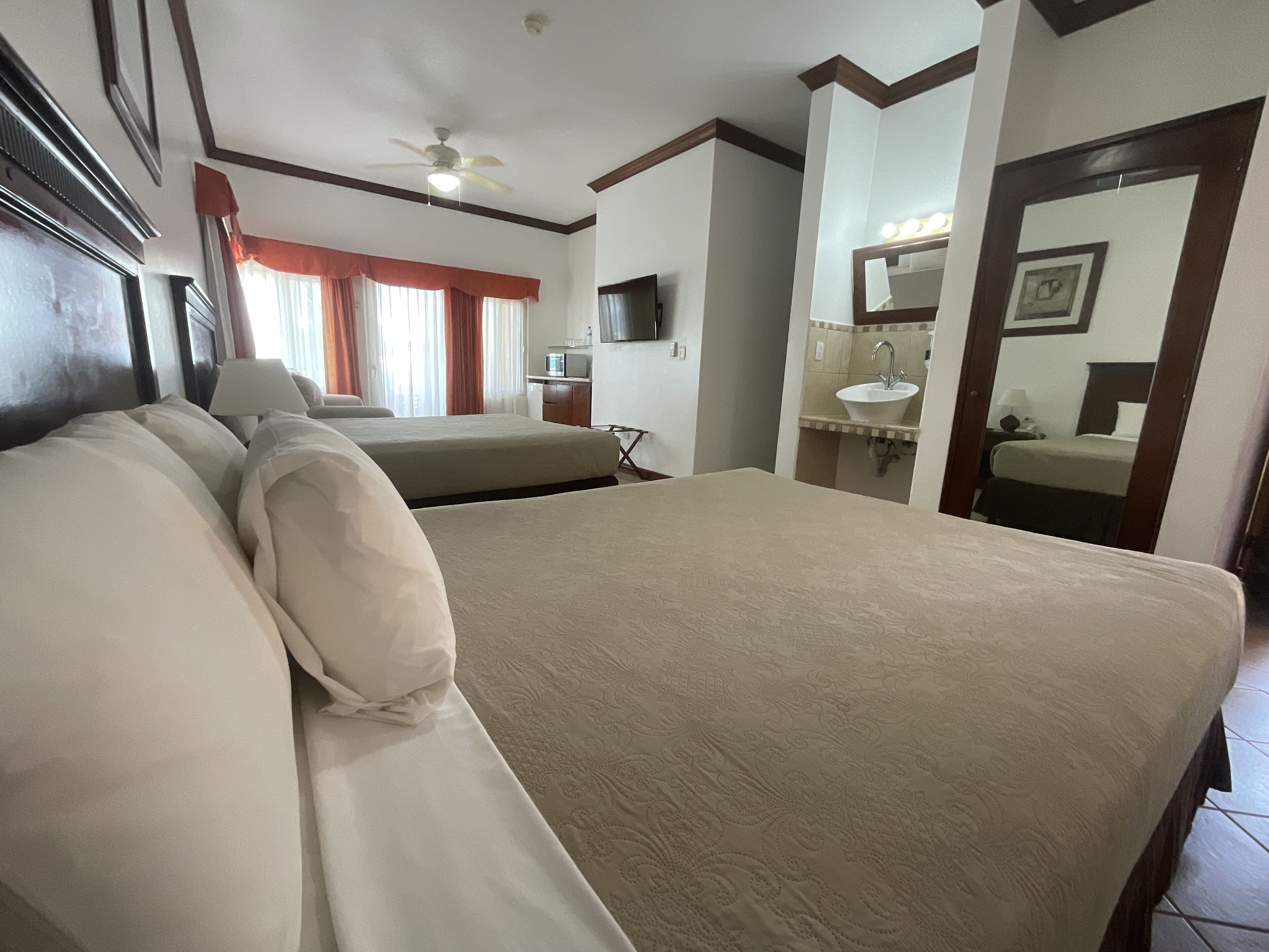 junior room, 1 bedroom, beach view | 1 bedroom, in-room safe, blackout curtains, free wifi