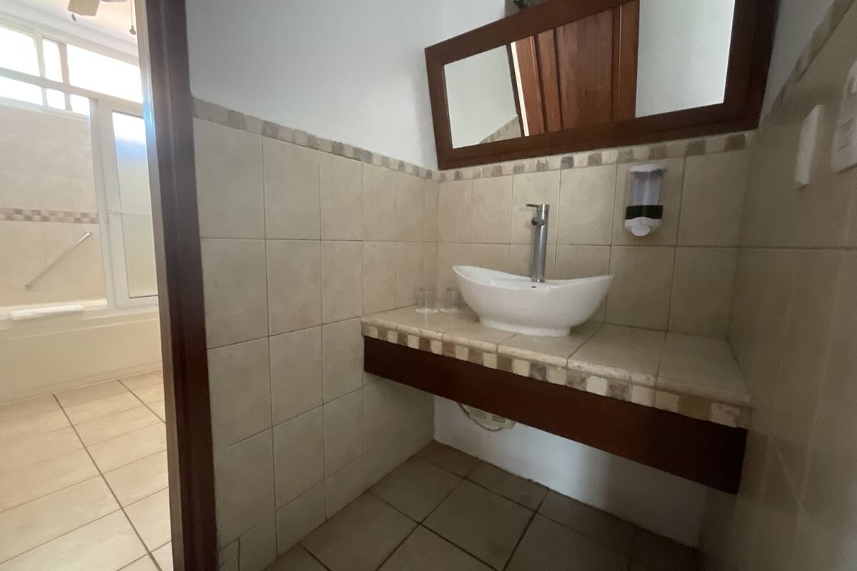 free toiletries, hair dryer, towels, soap