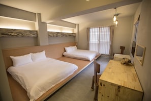 Standard Quadruple Room, 2 Double Beds, Private Bathroom | View from room - Place Inn Taipei (Taipei)