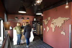 Check-in/check-out kiosk - Svalbard Hotell - The Vault (Longyearbyen)