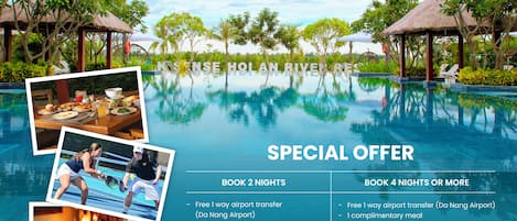 Enjoy a complimentary meal and 1-hour pickleball session with a coach at this resort.
