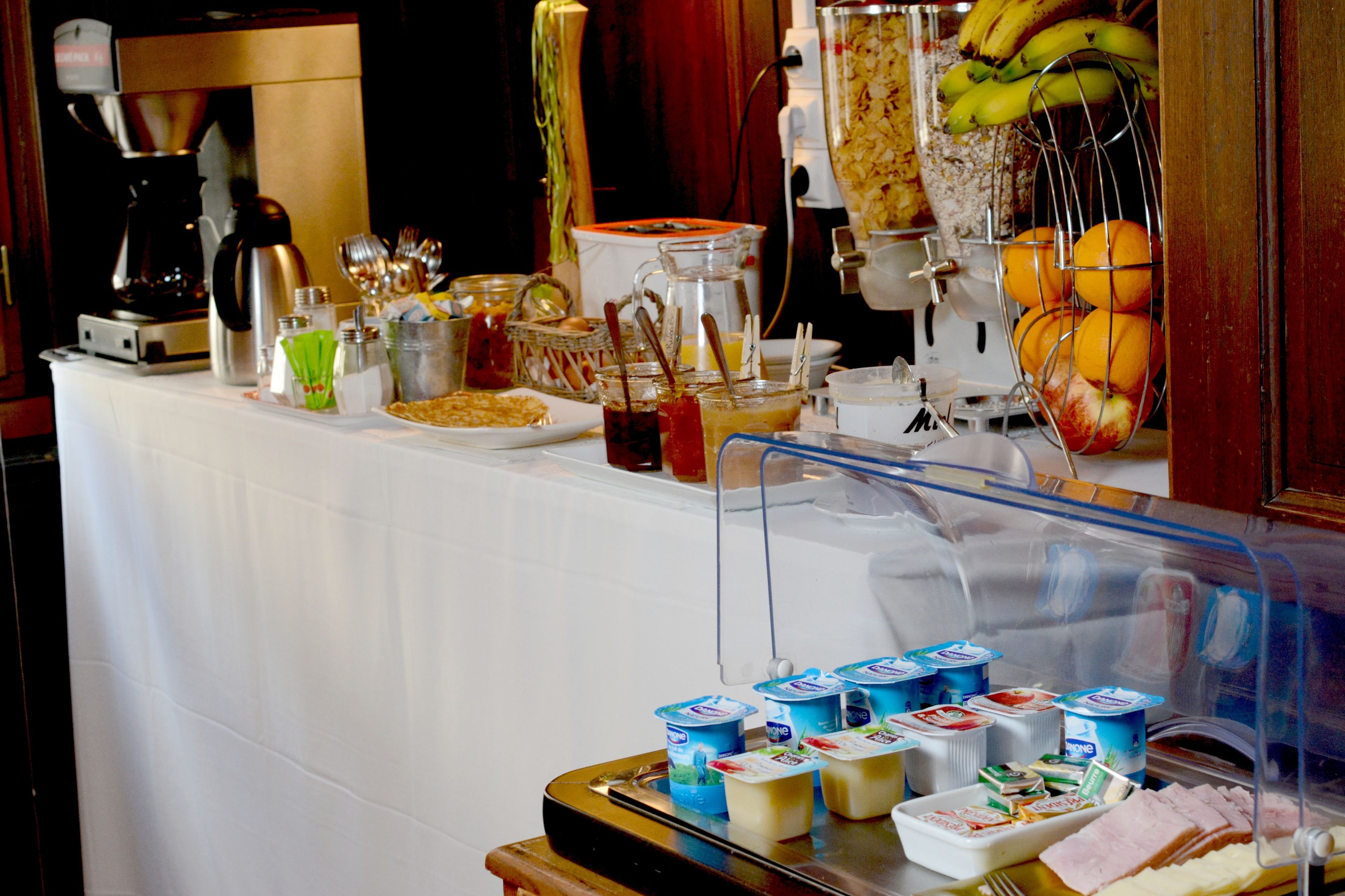 daily self-service breakfast (eur 9.5 per person)