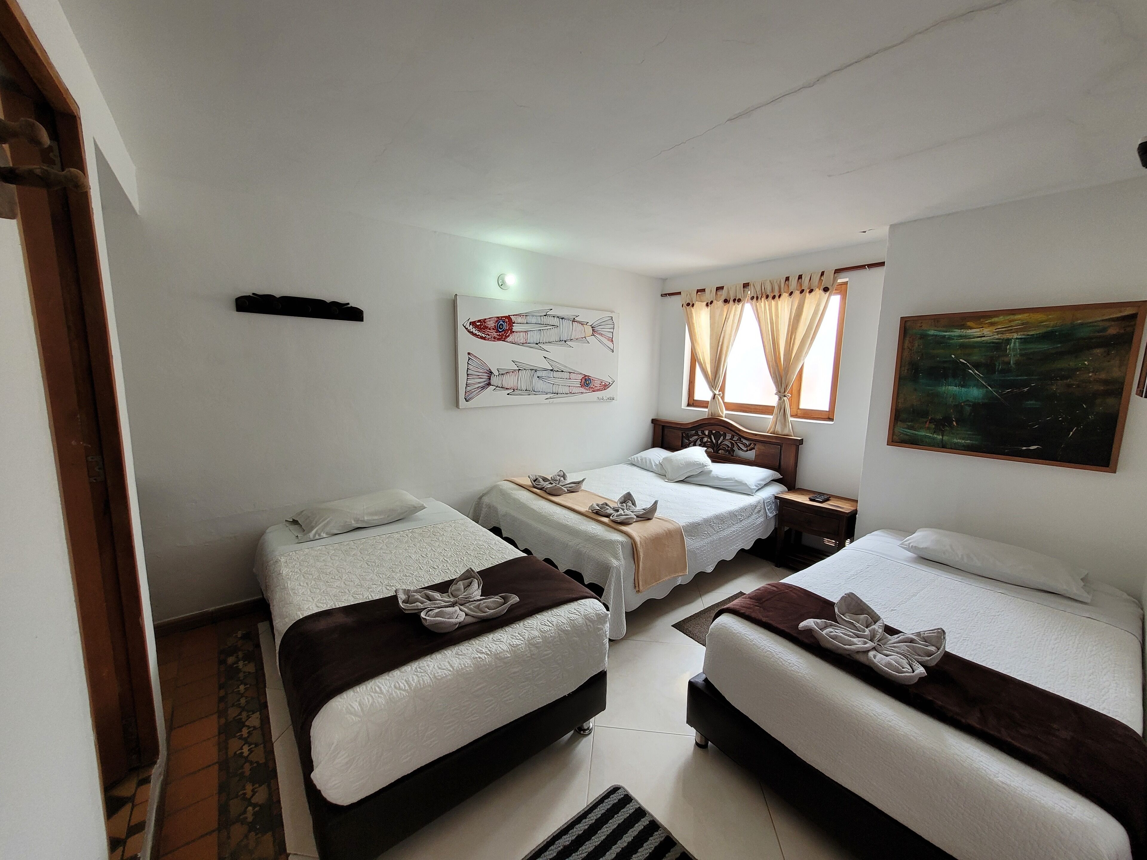 quadruple room | iron/ironing board, free cots/infant beds, free wifi, bed sheets