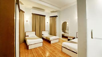 Classic Triple Room, 3 Single Beds, City View | Premium bedding, in-room safe, desk, laptop workspace