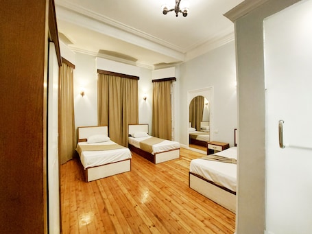 Classic Triple Room, 3 Twin Beds, City View | Premium bedding, in-room safe, desk, laptop workspace