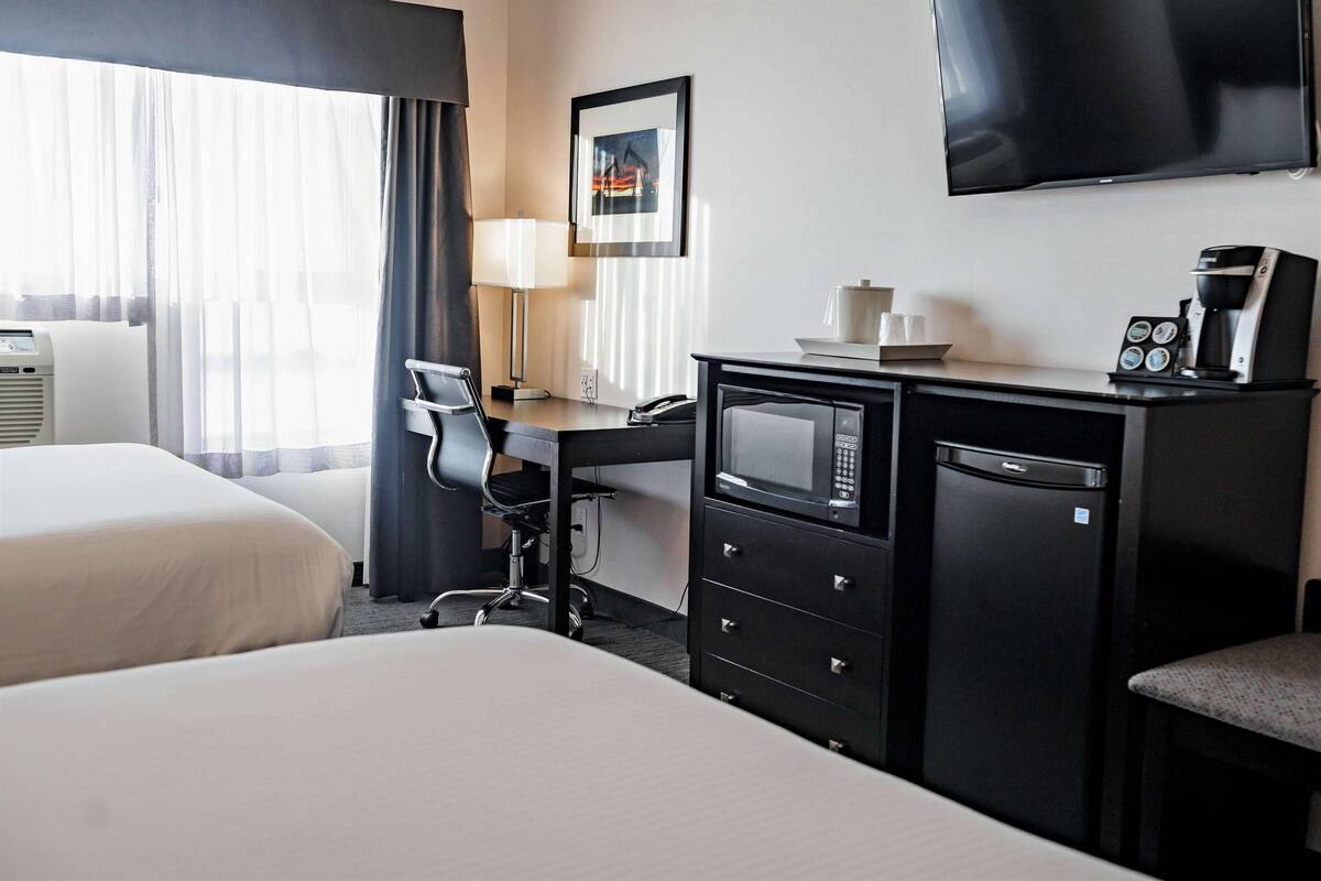 Room, 2 Queen Beds, Non Smoking | Premium bedding, desk, laptop workspace, soundproofing
