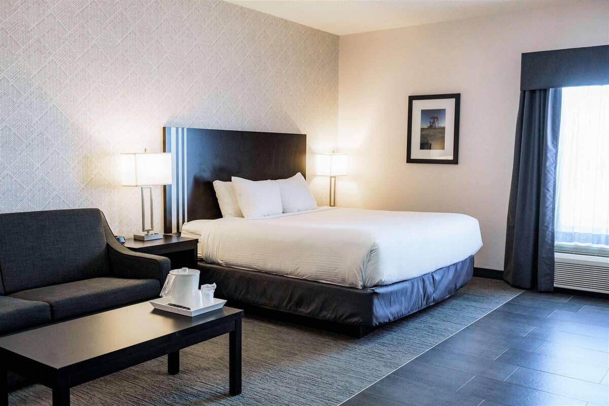 Room, 1 King Bed with Sofa bed, Non Smoking (Extended Stay) | Premium bedding, desk, laptop workspace, soundproofing