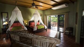 Quadruple Room | Premium bedding, in-room safe, desk, iron/ironing board