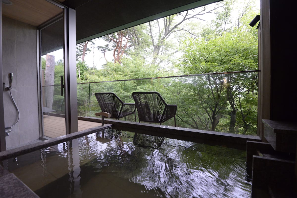 Chambre Tradition (Japanese Style MAN/KOU) | Baignoire relaxante profonde