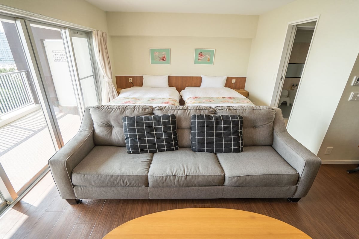 1 bedroom, individually furnished, blackout drapes, iron/ironing board