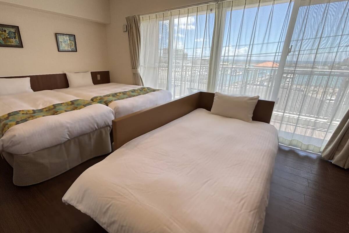 Blackout drapes, iron/ironing board (on request), WiFi (free)