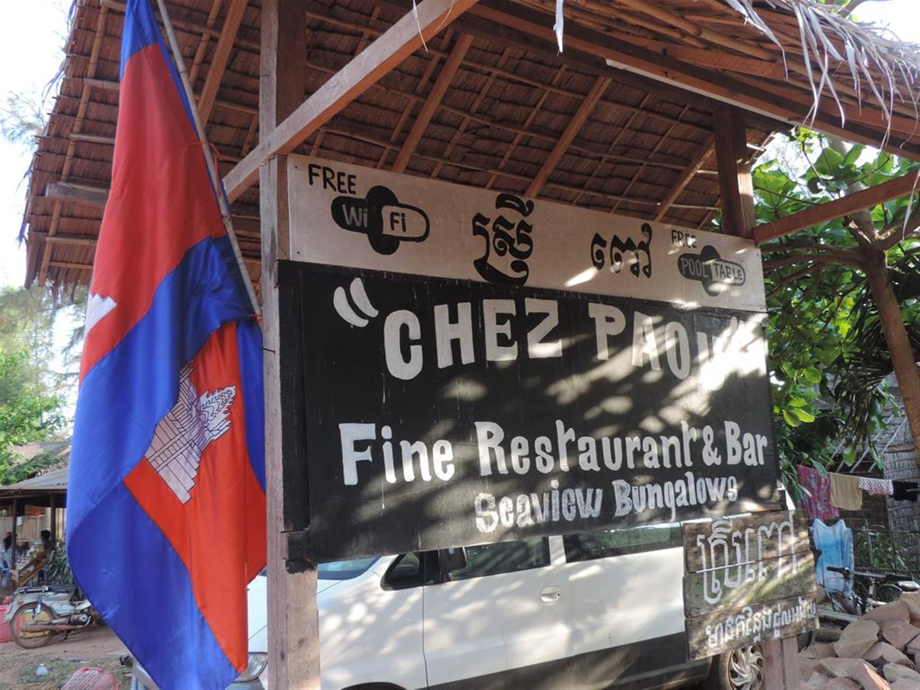 ด้านหน้าที่พัก