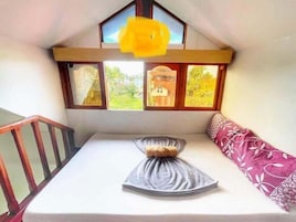Desk, blackout drapes, WiFi (free), individually decorated