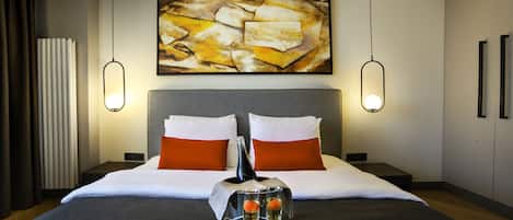 Quarto luxo, 1 quarto | 1 quarto, roupas de cama de algodão egípcio, roupas de cama premium