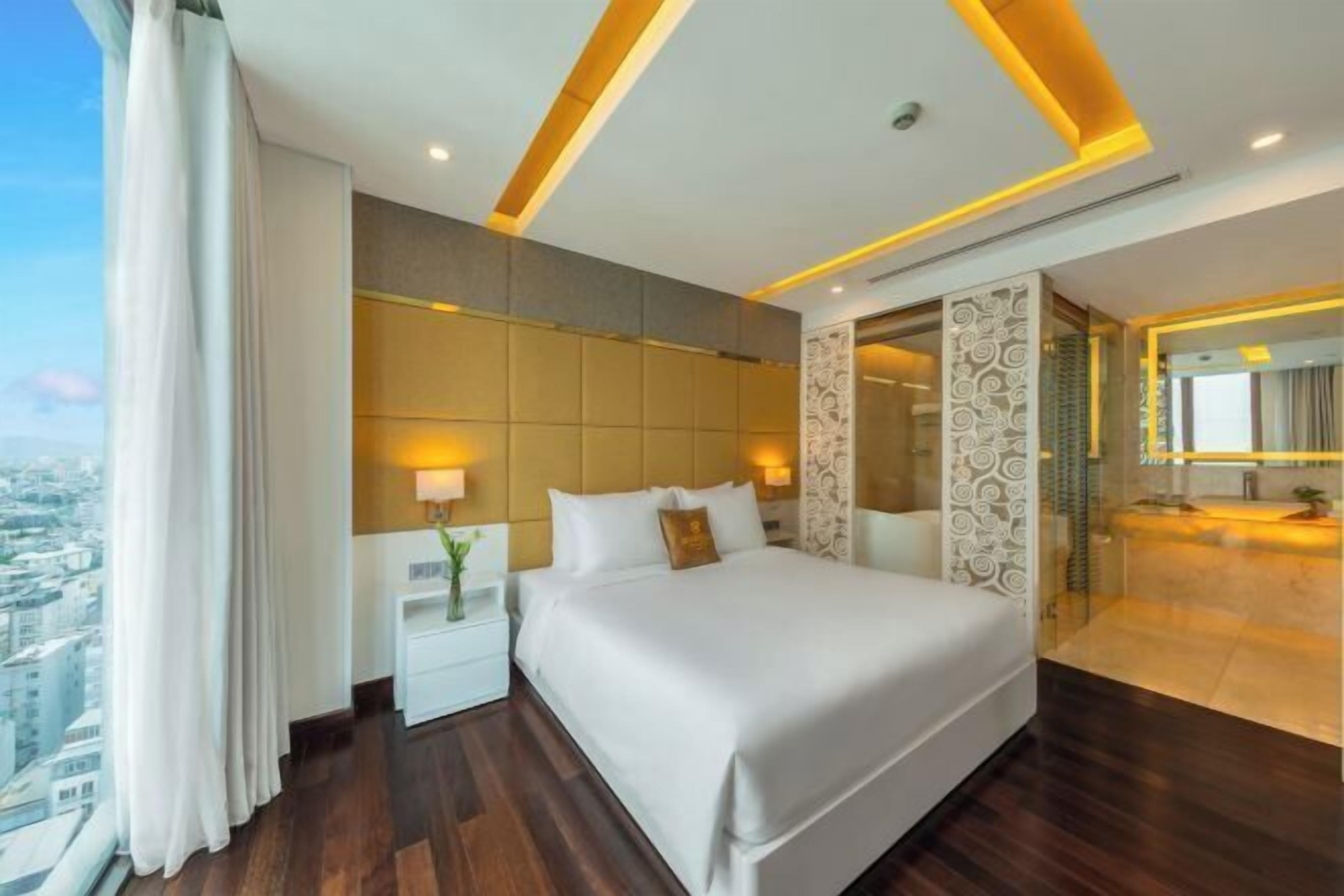 Premium bedding, memory-foam beds, minibar, in-room safe