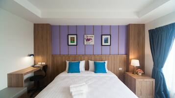 Kahden hengen superior-huone | Ylelliset vuodevaatteet, ilmainen Wi-Fi, pääsy pyörätuolilla