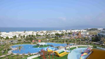 2 indoor pools, outdoor pool, pool umbrellas, pool loungers