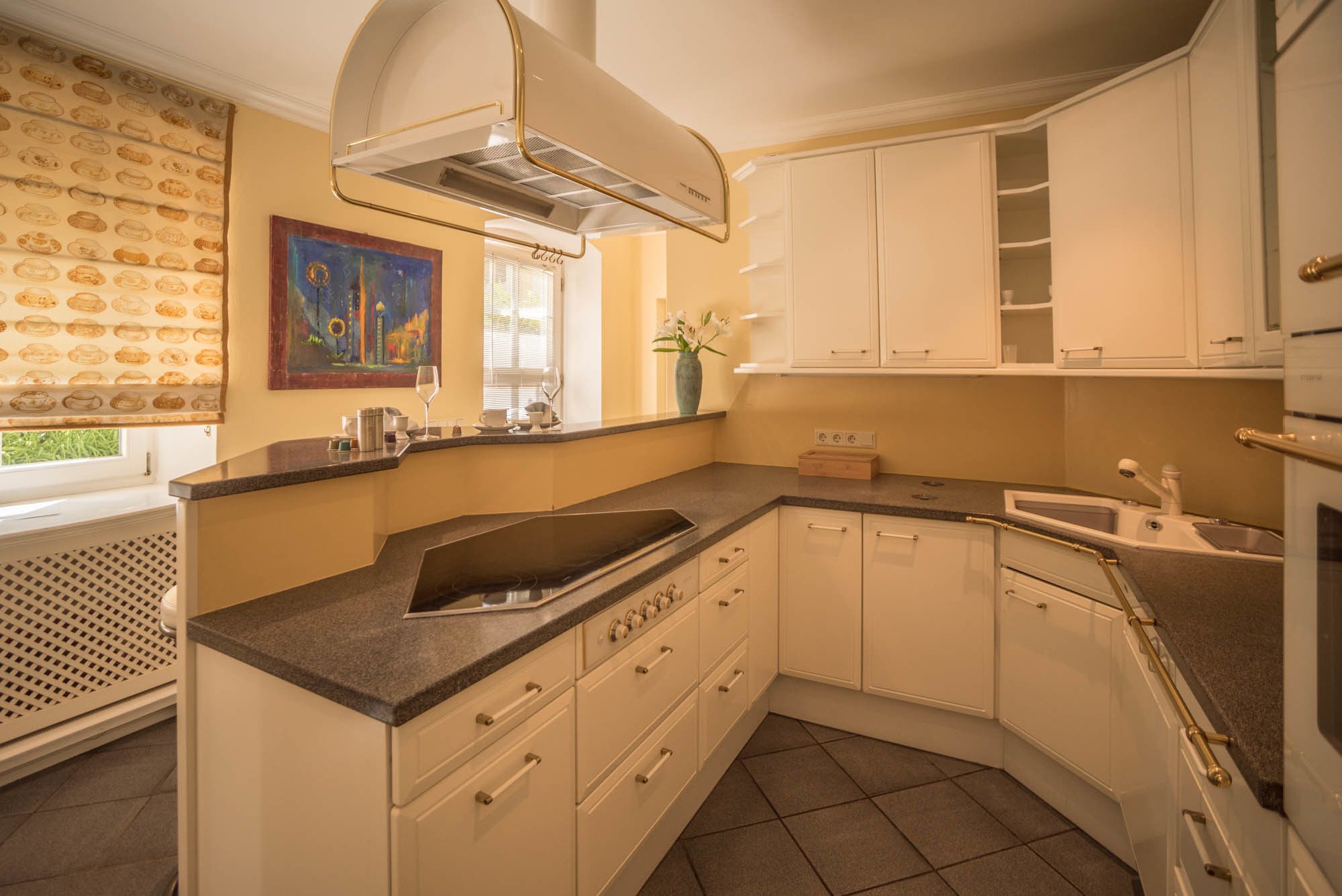 superior apartment, 1 bedroom, accessible, garden area | private kitchen | fridge, microwave, oven, stovetop