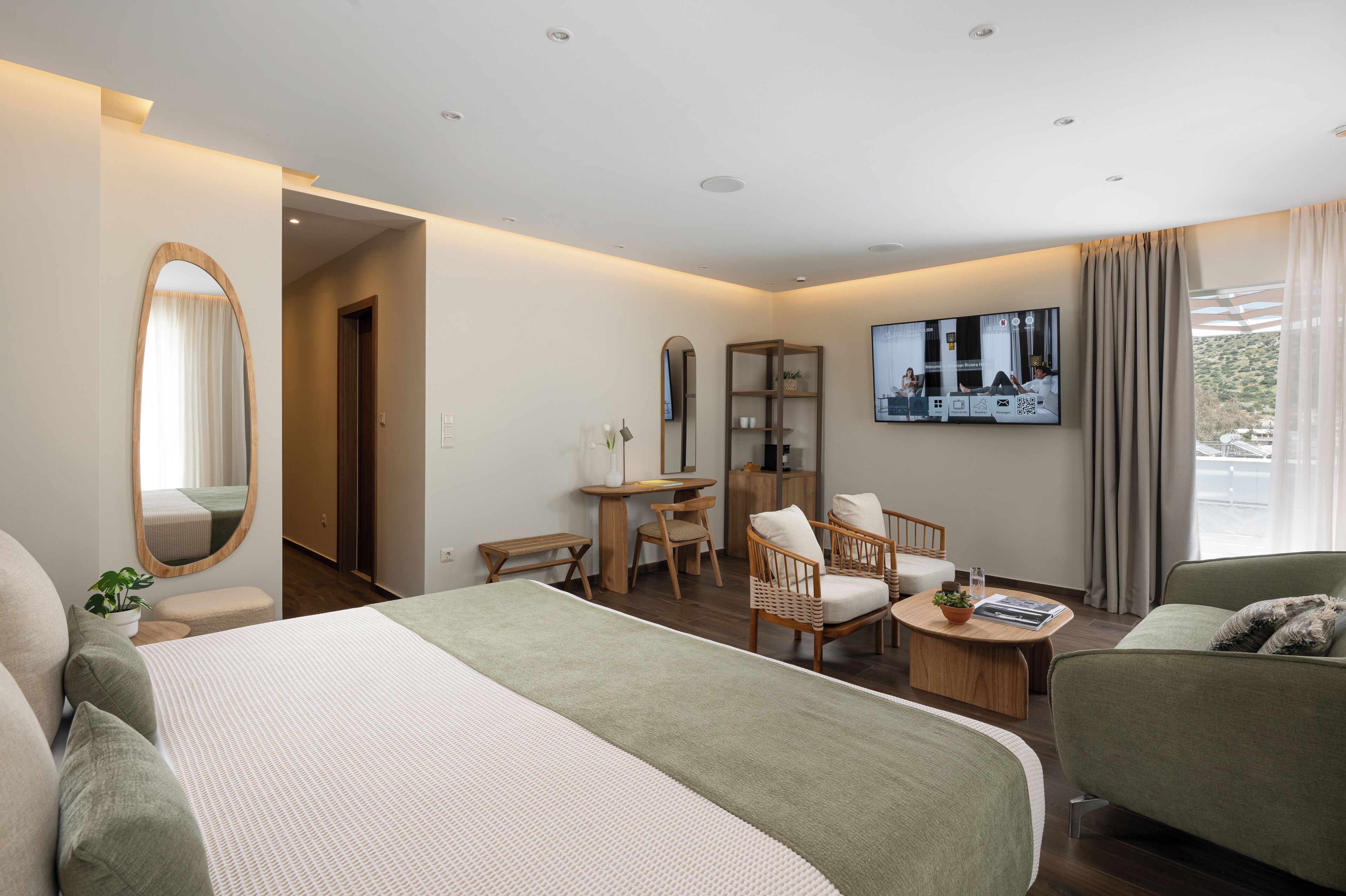 行政套房, 按摩浴缸, 海景 | 迷你吧、客房内保险箱、办公桌、笔记本电脑工作区