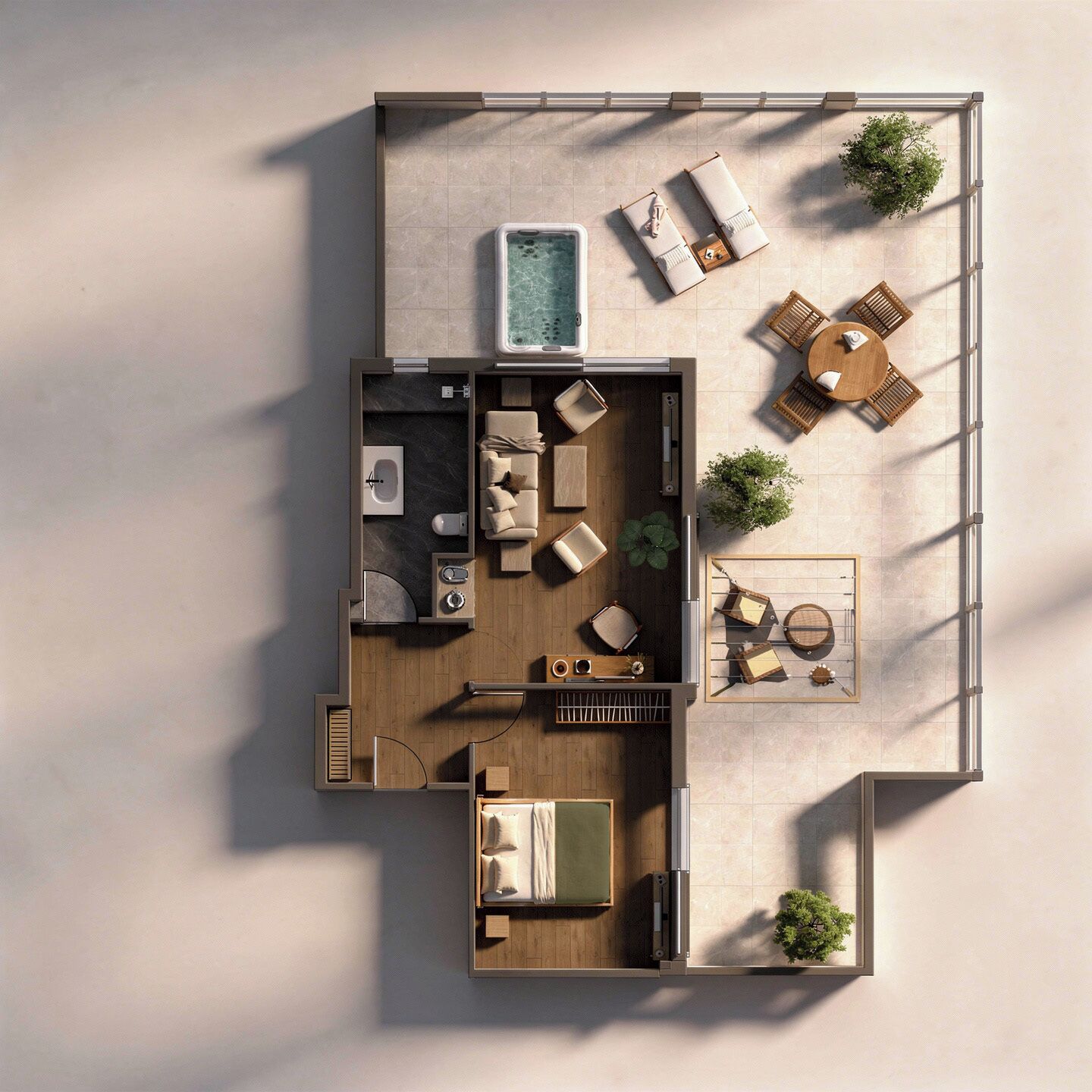 Penthouse Comfort Suite with Hot Tub