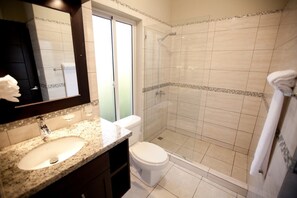 Villa, 3 Bedrooms | Bathroom | Shower, free toiletries, towels - Stylish 3 bedroom w/ covered BBQ area by the pool (Sosúa)