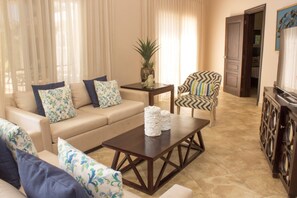 Villa, 6 Bedrooms | Living area | Flat-screen TV