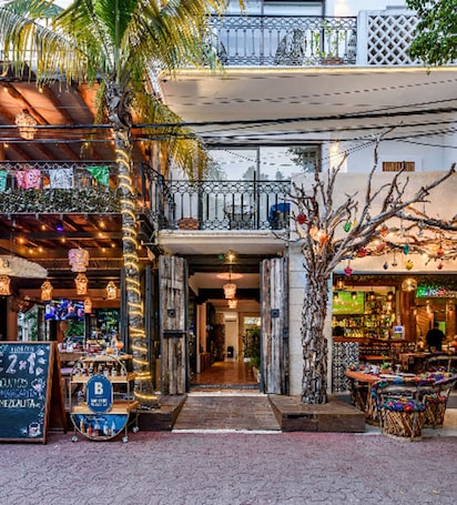 Front of property. Hotel Banana Boutique & Spa by Paradise Hotels - 5th Av Playa del Carmen