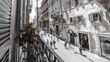 Blick von der Unterkunft