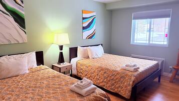 Classic Double or Twin Room, 2 Queen Beds | Memory foam beds, free WiFi, bed sheets