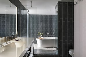 Designer toiletries, hair dryer, bathrobes, towels - Kimpton Rowan Palm Springs Hotel by IHG (Palm Springs)