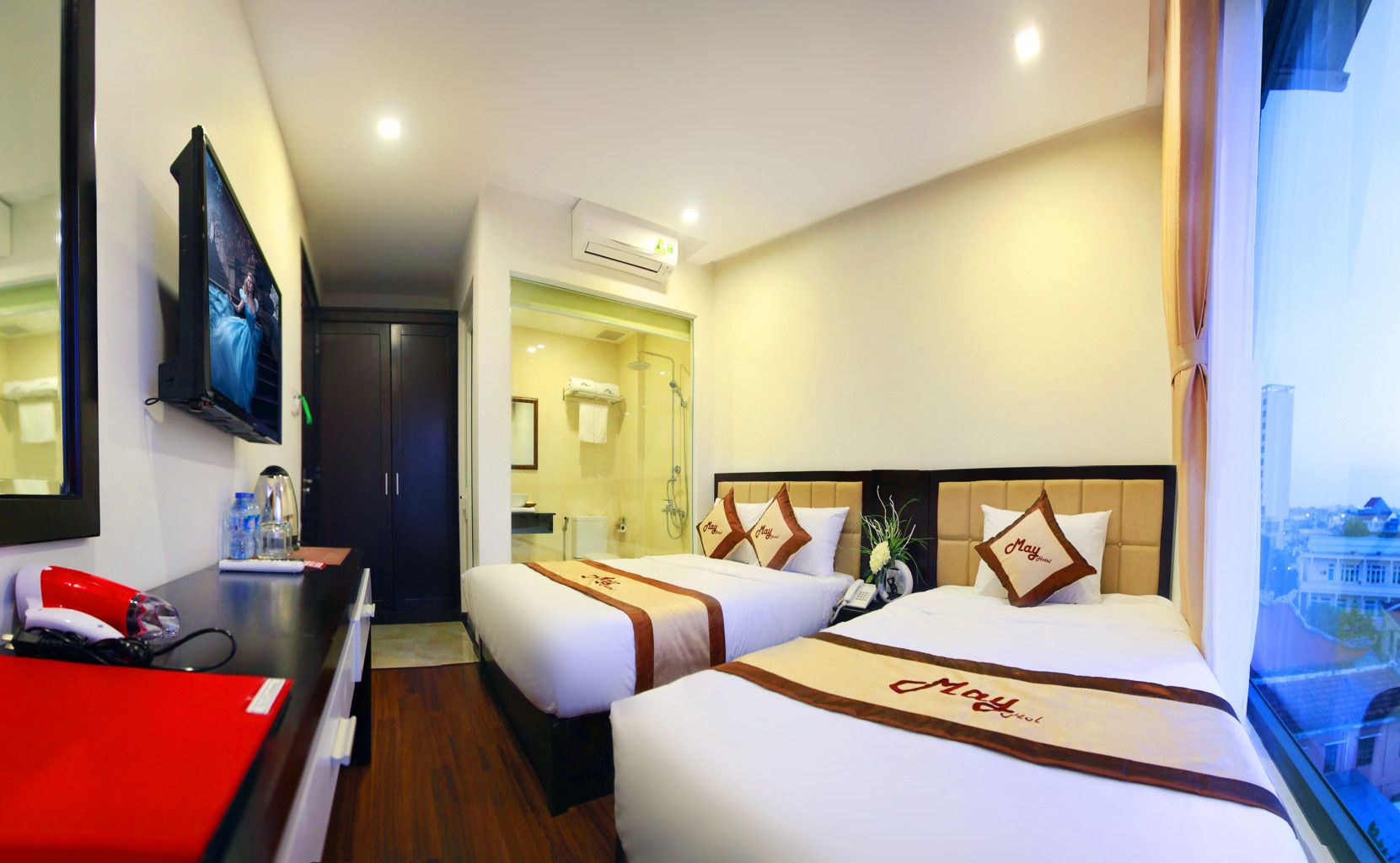 triple room | premium bedding, down duvets, memory-foam beds, minibar