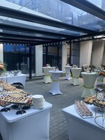 Outdoor wedding area