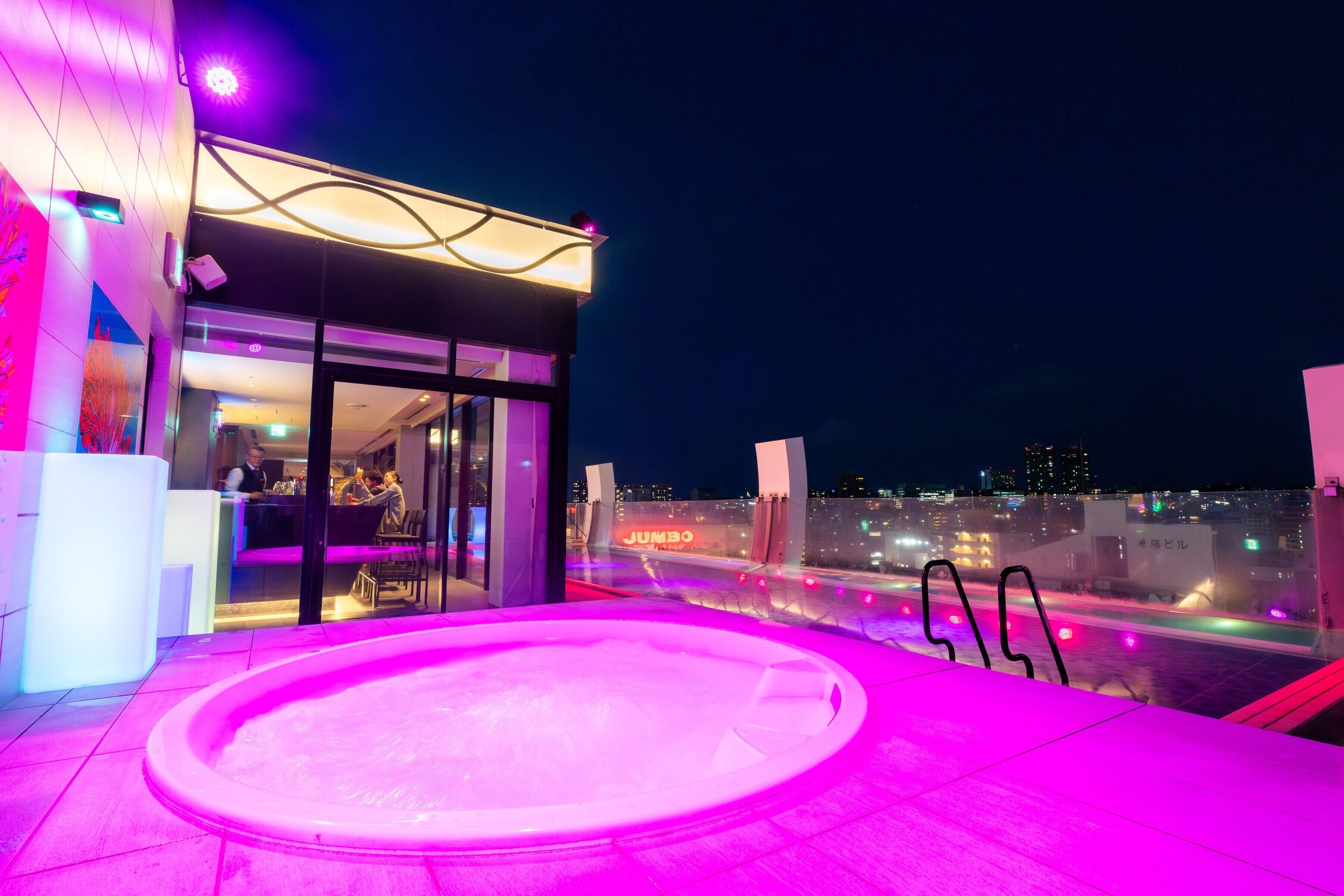 Outdoor pool, open 10:00 AM to 11:00 PM, pool loungers