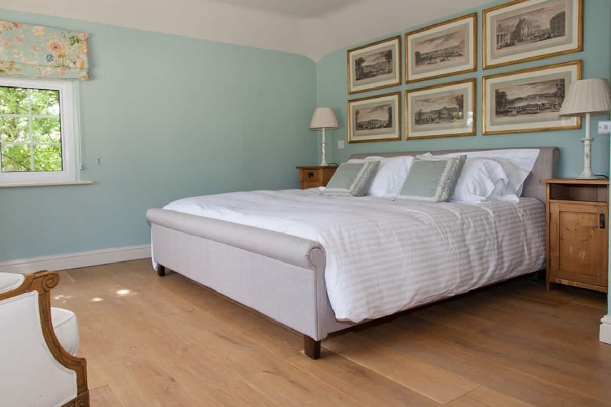 Luxury-Doppelzimmer, mit Bad, Gartenblick (Super King) | 1 Schlafzimmer, WLAN