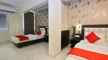 Standard Room, 1 Bedroom, Smoking, City View | In-room safe, desk, iron/ironing board, rollaway beds