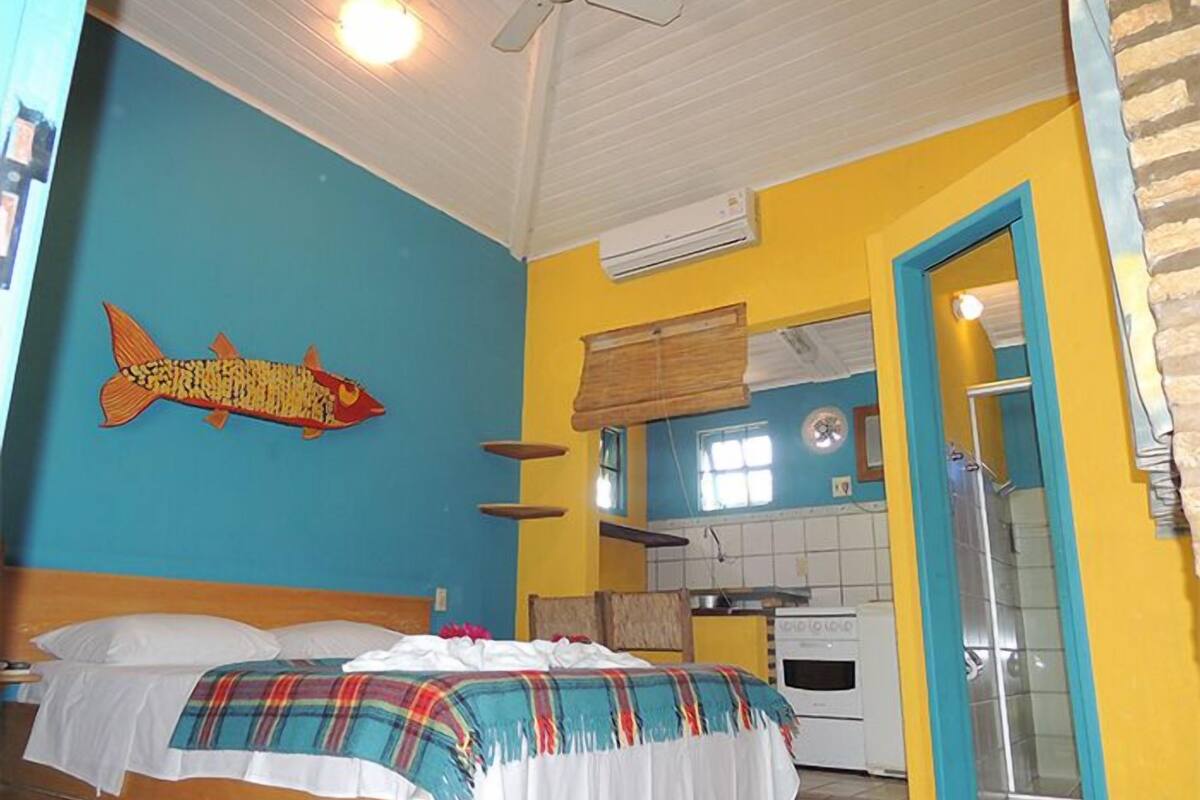 Habitación doble estándar, 1 cama matrimonial, cocineta | Minibar, wifi gratis y ropa de cama