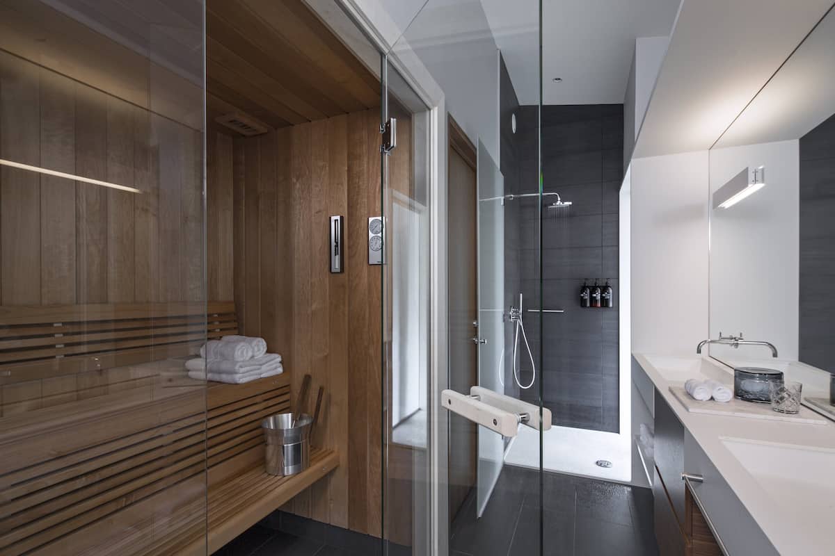 premium bedding, down duvets, memory-foam beds, free minibar