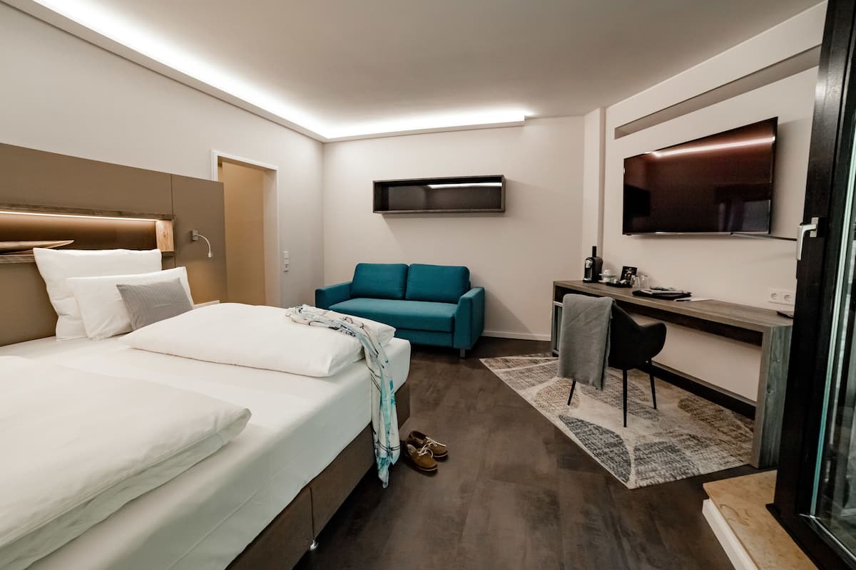 Superior tweepersoonskamer | 1 slaapkamer, hypoallergeen beddengoed, een kluis op de kamer