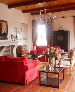 TV, fireplace - Doornbosch Game Lodge and Guest Houses (Baardskeerdersbos)