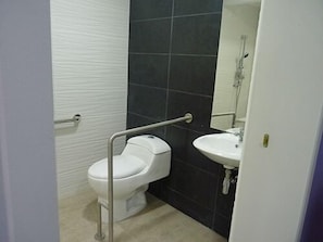 Standard Shared Dormitory, Men only, Shared Bathroom | Bathroom | Shower, towels