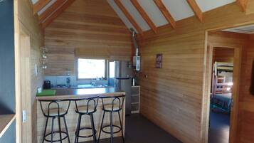 Superior Cottage, 1 Double Bed, Hot Tub | Private kitchenette | Fridge, microwave, stovetop, electric kettle